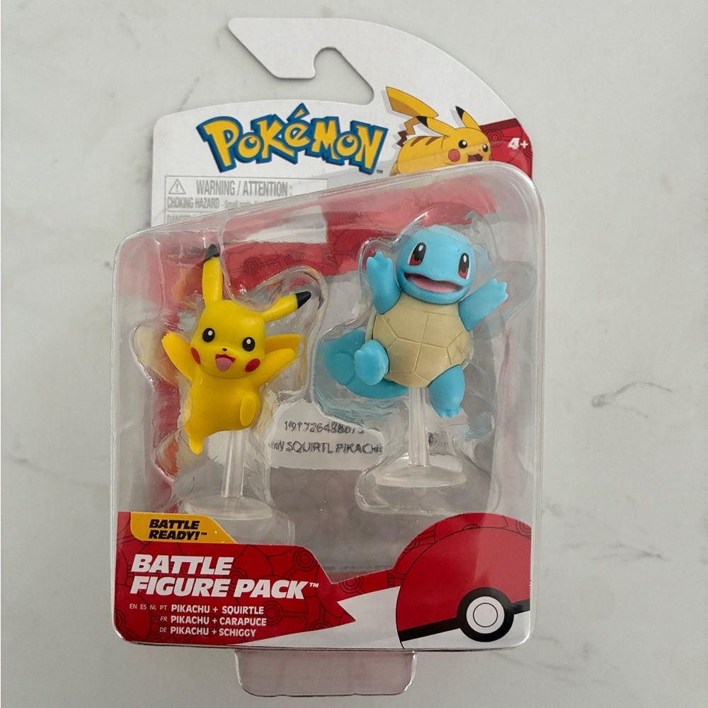 Pokémon Battle Figure Pack Pikachu & Squirtle Battle Ready 2 Pack